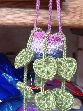 Handmade Crochet Plant Car Hanger